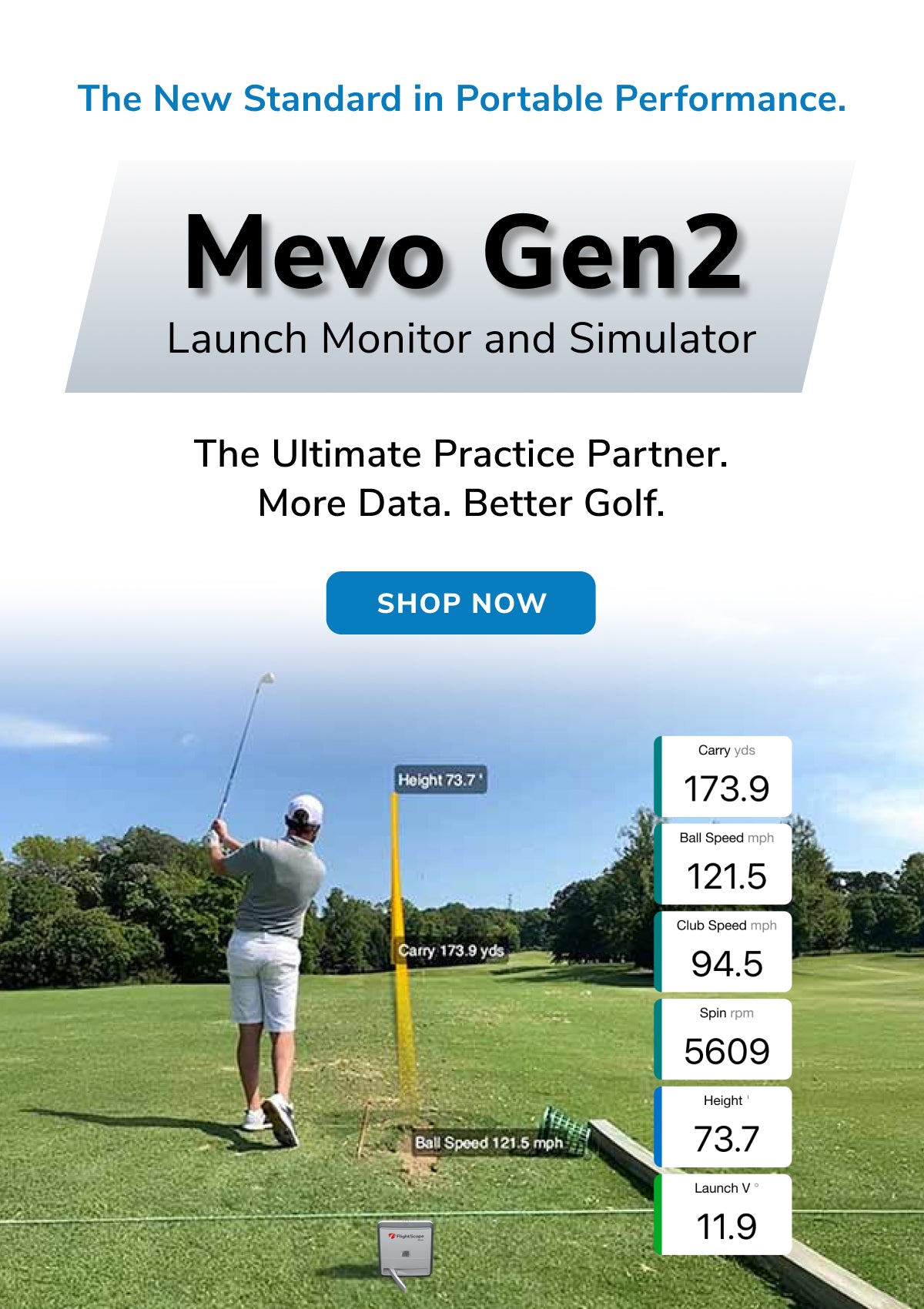 FlightScope Mevo - Portable Golf Launch Monitors and Simulators