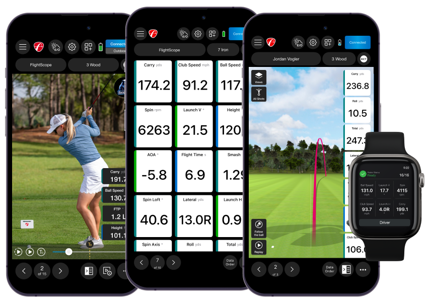 FlightScope Golf app
